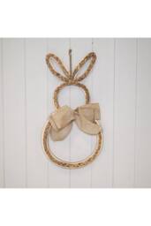 KDMD Rabbit Shaped Decorative Wreath in Natural - thumbnail 1