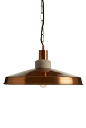 Orsina Copper Finish & Aluminum Pendant Light, Ceiling Light, Easy to Install Ceiling Pendant in Gold - thumbnail 2