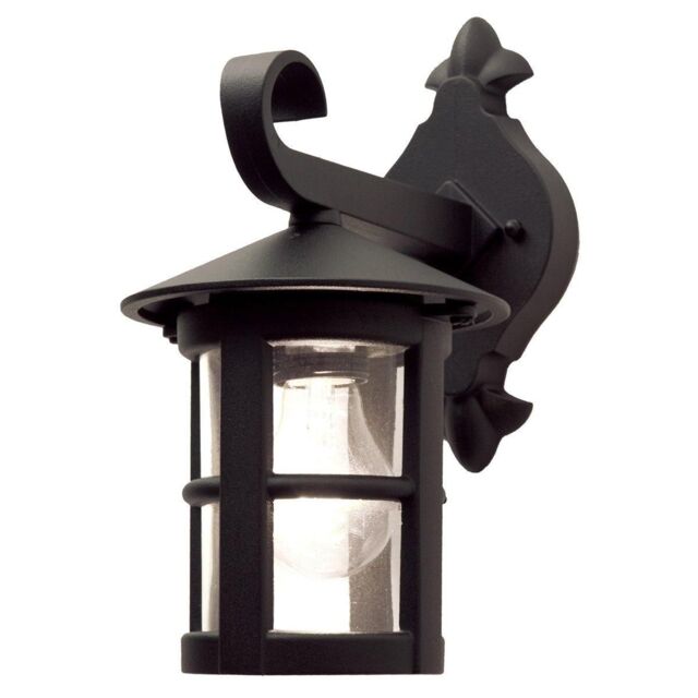 Netlighting Hereford 1 Light Outdoor Wall Lantern Light Black IP43 E27 - image 1
