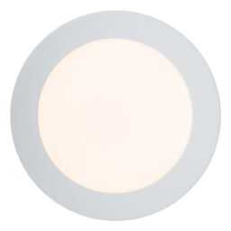 Lucide 'BRICE' Dimmable Stylish Round Bathroom LED Flush Ceiling Light in White - thumbnail 4