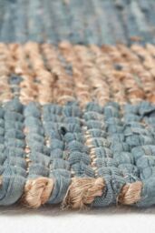 Homescapes Veranda Grey & Nude Hemp Chindi Rug - Size: 120 cm x 170 cm - thumbnail 4