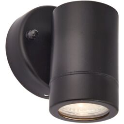 Loops Single Dimmable Outdoor IP44 Downlight - 7W GU10 LED - Matt Black & Glass