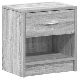 Berkfield Home Durable Bedside Cabinets 2 pcs with Drawer Grey Sonoma 39x28x41 cm - Size: 39 x 28 x 41 cm - thumbnail 6