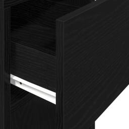 Berkfield Home Durable Computer Tower Stand with Drawer Black 30x44x74 cm - Size: 30 x 44 x 74 cm - thumbnail 8
