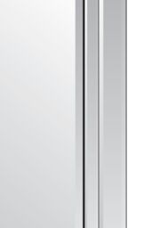 MirrorOutlet Cranbury All Glass Large Dress Mirror 120 x 80 CM in Silver - Size: 1 Pack - thumbnail 4