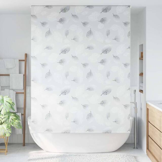 Berkfield Home Shower Roller Blind 150x240 cm Fabric Width 146 cm in Grey - image 1