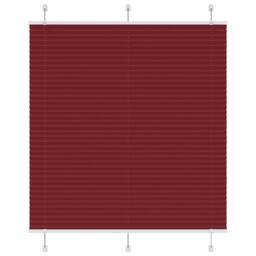 Berkfield Home Pleated Blind Bordeaux Red 115x150 cm Fabric Width 114.4 cm Polyester - thumbnail 2