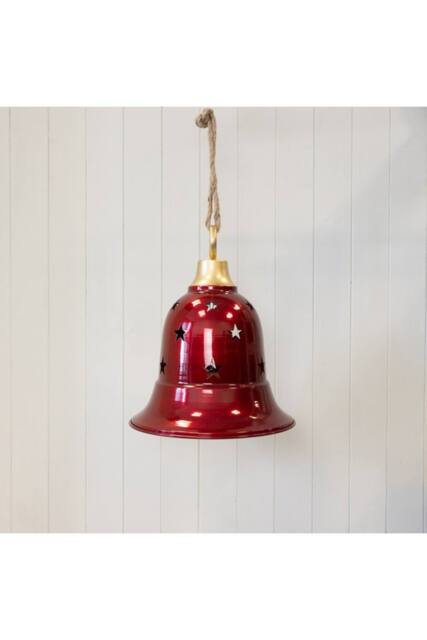 KDMD Glossy Red Metal Bell with Cutout Detail Large - image 1