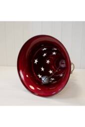 KDMD Glossy Red Metal Bell with Cutout Detail Large - thumbnail 2