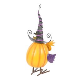 Something Different Metal Owl & Ghost Ornament in Orange - thumbnail 2