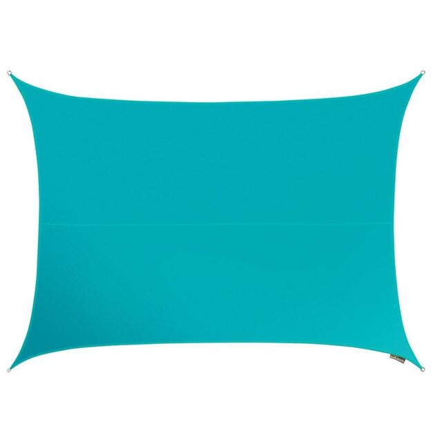 Primrose 4m x 3m Waterproof Patio Sun Shade Sail Canopy 98% UV Block Free Rope in Pale Blue - image 1