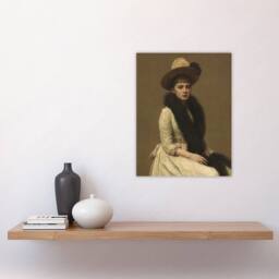 "Artery8 Artists Niece Sonia Portrait Latour Wall Art Poster Print in Brown - Size: W18"" x H24""" - thumbnail 4