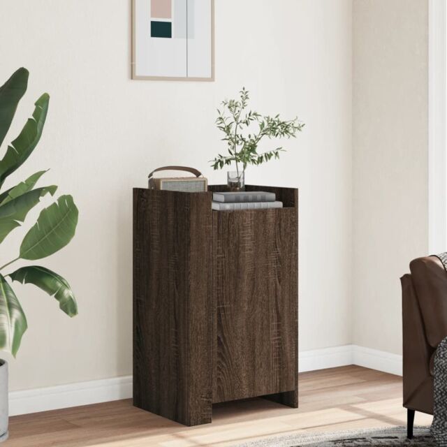 Berkfield Home Sideboard Brown Oak 45x35x75 cm Engineered Wood - Size: 45 x 35 x 75 cm - image 1