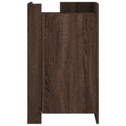 Berkfield Home Sideboard Brown Oak 45x35x75 cm Engineered Wood - Size: 45 x 35 x 75 cm - thumbnail 4