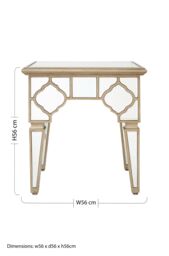 Orsina Stylish Design Side Table, Stable Constructed Kitchen Side Table For Breakfast, Robust Breakfast Table in Silver - thumbnail 5