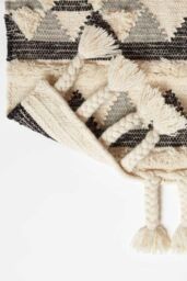Homescapes Kota Black & Grey Kilim Runner Wool Rug 66 x 200 cm - Size: 66 cm x 200 cm - thumbnail 5