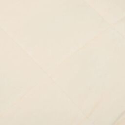 Berkfield Home Weighted Blanket Light Cream 200x200 cm 13 kg Fabric - thumbnail 4