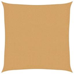 Berkfield Home Sunshade Sail 160 g/m¬≤ Square Sand 3.6x3.6 m HDPE in Yellow - thumbnail 2