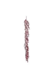 KDMD Glitter Leaf Garland - Red 183cm - thumbnail 2