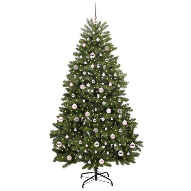 Berkfield Home Elegant Artificial Christmas Tree with Stand Green 210 cm PVC and - image 1