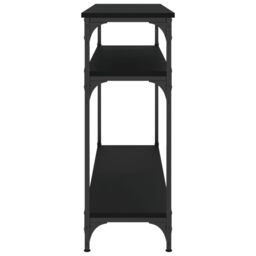 Berkfield Home Console Table Black 100x29x75 cm Engineered Wood - Size: 100 x 29 x 75 cm - thumbnail 5