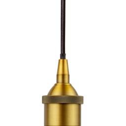 SE Home Burgundy Red Chancery Pendant Light - Antique Gold - Black Round - thumbnail 2