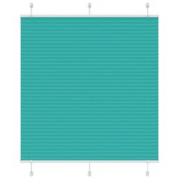 Berkfield Home Pleated Blind Petrol Green 115x150 cm Fabric Width 114.4 cm Polyester