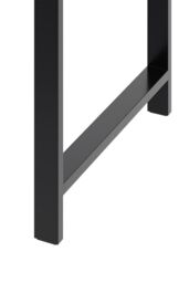 Living and Home 2Pcs Black H-shaped Anti-Slip Metal Table Legs Furniture Replacement Legs for DiningTable, Desks and Workbenches, 75cm(W) x 71cm(H) - thumbnail 5