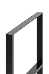 Living and Home 2Pcs Black H-shaped Anti-Slip Metal Table Legs Furniture Replacement Legs for DiningTable, Desks and Workbenches, 75cm(W) x 71cm(H) - thumbnail 4