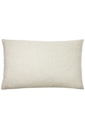 Furn Contra Soft Velvet Contrast Coloured Reverse Cushion in Natural - Size: 40 cm x 60 cm - thumbnail 2
