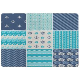 Benjamin Tate Design Nautical Tiles Rug in Natural - Size: Large - thumbnail 1