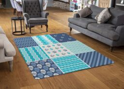 Benjamin Tate Design Nautical Tiles Rug in Natural - Size: Large - thumbnail 2