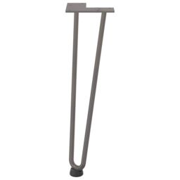 Berkfield Home Hairpin Table Legs 4 pcs Natural Steel 42 cm Solid Steel in Brown - thumbnail 5