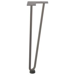 Berkfield Home Hairpin Table Legs 4 pcs Natural Steel 42 cm Solid Steel in Brown - thumbnail 6