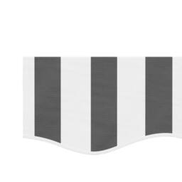 Berkfield Home Replacement Fabric for Awning Valance Anthracite & White Stripe 6 m in Black - thumbnail 4