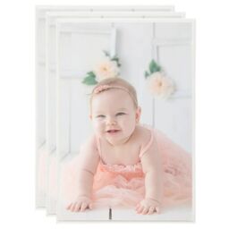 Berkfield Home Photo Frames Collage 3pcs for Table Silver 21x29.7cm MDF - Size: 21x29.7 cm - thumbnail 1