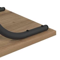 Berkfield Home Modern Console Table Artisan oak 101 x 35 x 80.5 cm Engineered wood in Brown - thumbnail 9