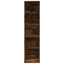 Berkfield Home Wardrobe Smoked Oak 50x50x200 cm Engineered Wood in Brown - Size: 50 x 50 x 200 cm - thumbnail 4