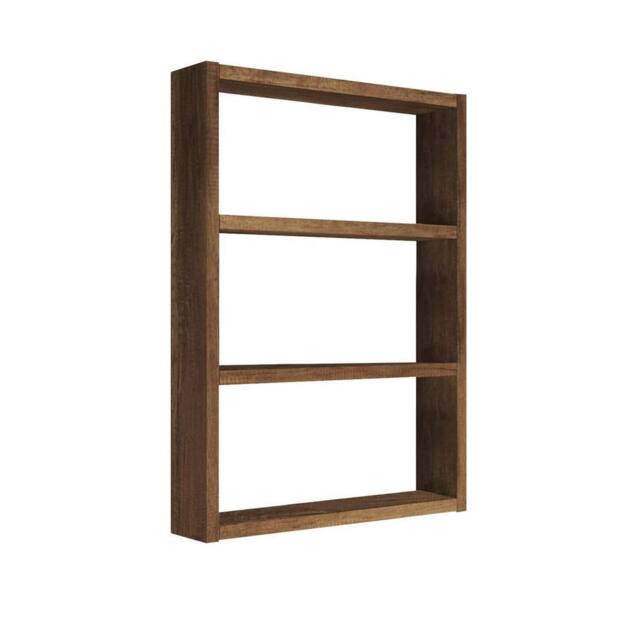 CALICOSY EMMA 3-Shelf Wall Shelf, 60Cm High in Walnut - image 1