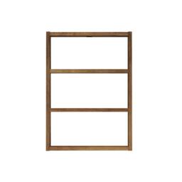 CALICOSY EMMA 3-Shelf Wall Shelf, 60Cm High in Walnut - thumbnail 3
