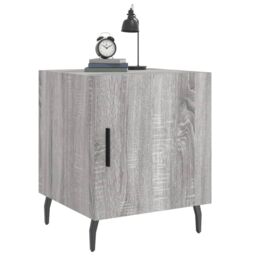 Berkfield Home Bedside Cabinets 2 pcs Grey Sonoma 40x40x50 cm Engineered Wood - Size: 40 x 40 x 50 cm - thumbnail 4