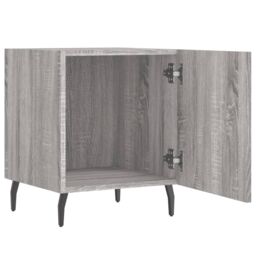 Berkfield Home Bedside Cabinets 2 pcs Grey Sonoma 40x40x50 cm Engineered Wood - Size: 40 x 40 x 50 cm - thumbnail 5
