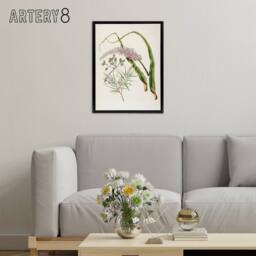 "Artery8 Totorowhiti Turpentine Scrub Flowers Featon Framed Canvas Wall Art in Beige - Size: W12"" x H16""" - thumbnail 3