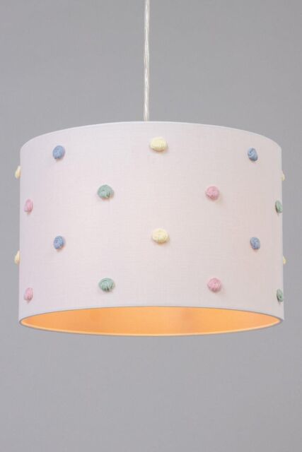 BHS Lighting Glow Pom Pom Easy Fit Light Shade in White - Size: 30 cm diameter x 21 cm high - image 1