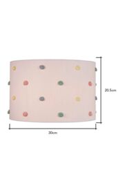 BHS Lighting Glow Pom Pom Easy Fit Light Shade in White - Size: 30 cm diameter x 21 cm high - thumbnail 5