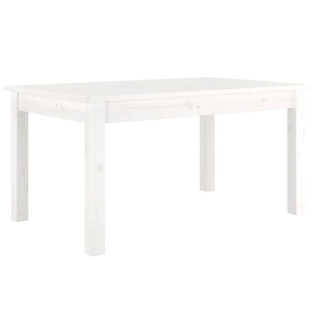 Berkfield Home Coffee Table White 80x50x40 cm Solid Wood Pine - Size: 80 x 50 x 40 cm - image 1