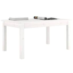 Berkfield Home Coffee Table White 80x50x40 cm Solid Wood Pine - Size: 80 x 50 x 40 cm - thumbnail 6