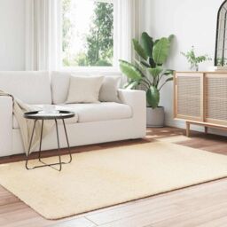 Berkfield Home Shaggy Rug High Pile NAVARRA Cream 130x200 cm Polyester - Size: Medium - thumbnail 3