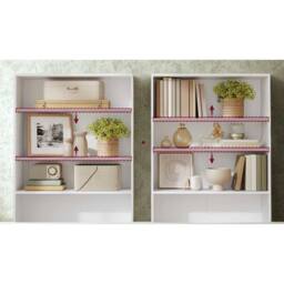 Pirlo Plush 5 Tier Free Standing Bookcase Shelf For Living Room Storage in White - thumbnail 5