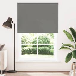 Berkfield Home Roller Blind Blackout Grey 165x230 cm Fabric Width 161.6 cm Polyester - thumbnail 2